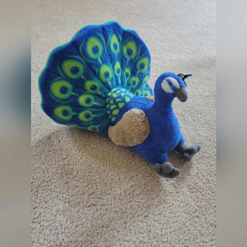 WILD REPUBLIC Peacock Plush, Stuffed Animal, Plush Toy, Kids Gifts, Cuddlekins,